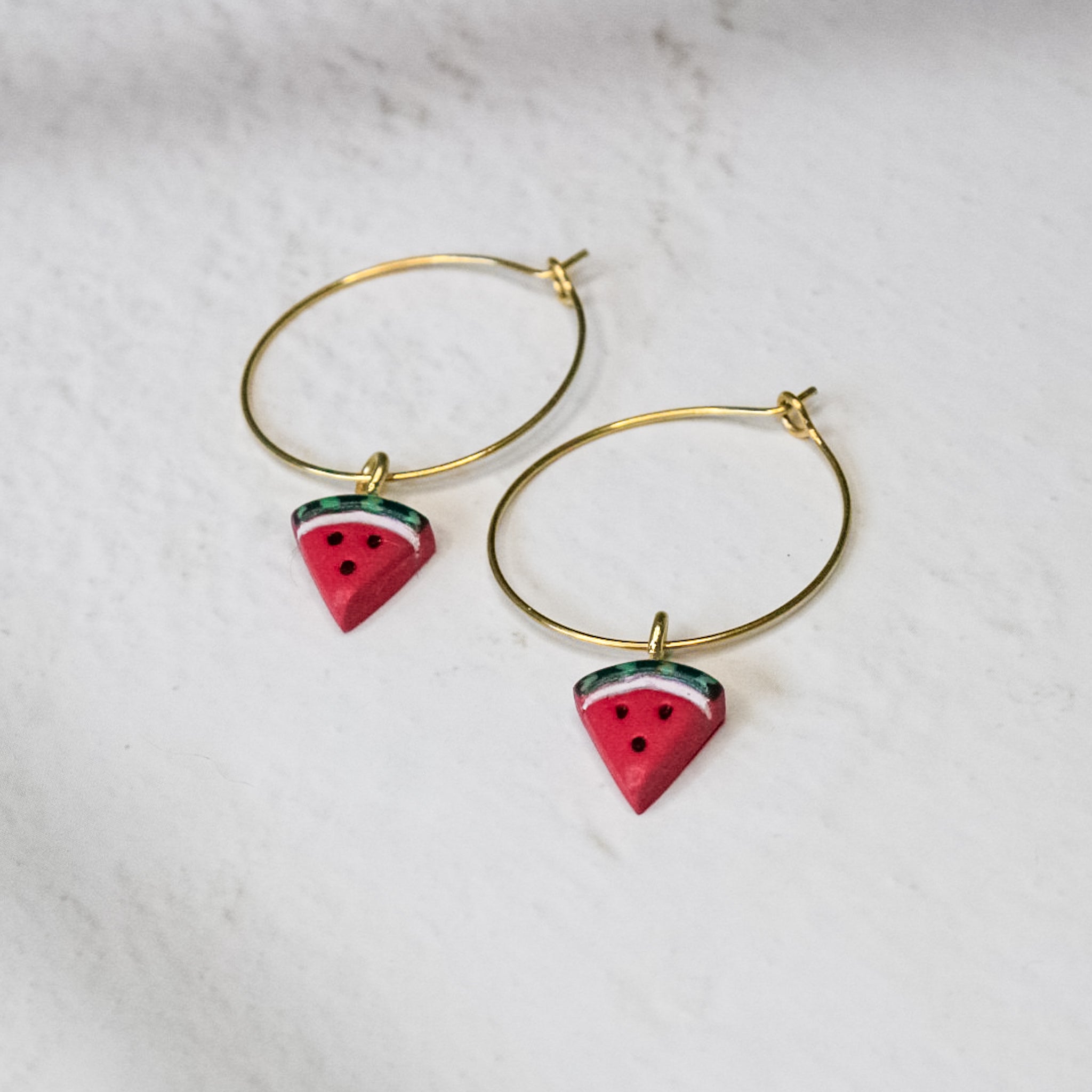 Watermelon Earrings | Palestine Fundraiser Earrings – Arias Design Co