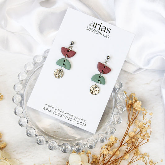 Iris Semi Charm Earrings