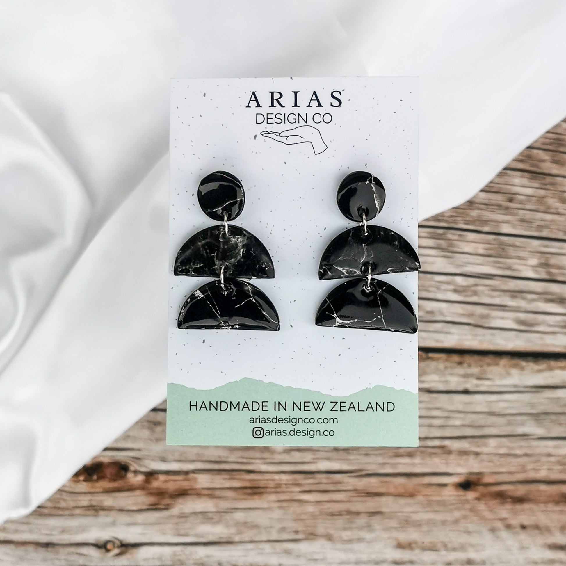 Handmade earrings for sensitive ears made in New Zealand
