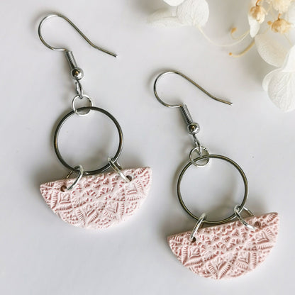 Stainless steel polymer clay earrings handmade in NZ