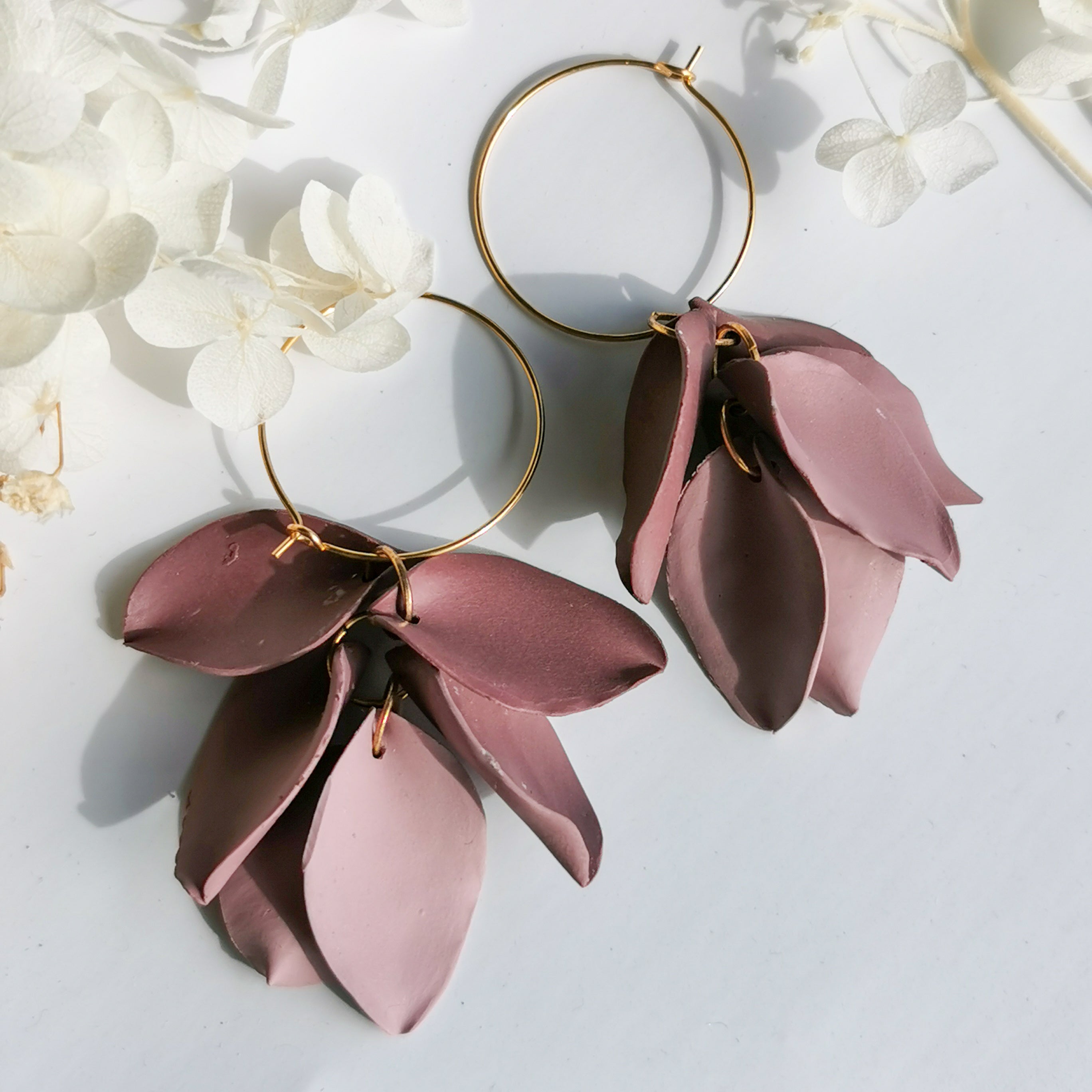 Handmade on sale flower earrings