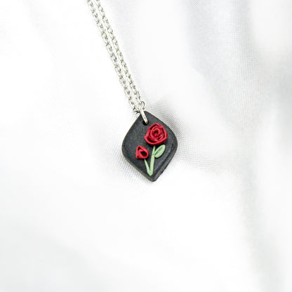 Silver June Birth Flower Necklaces | Rose Flower Necklace NZ